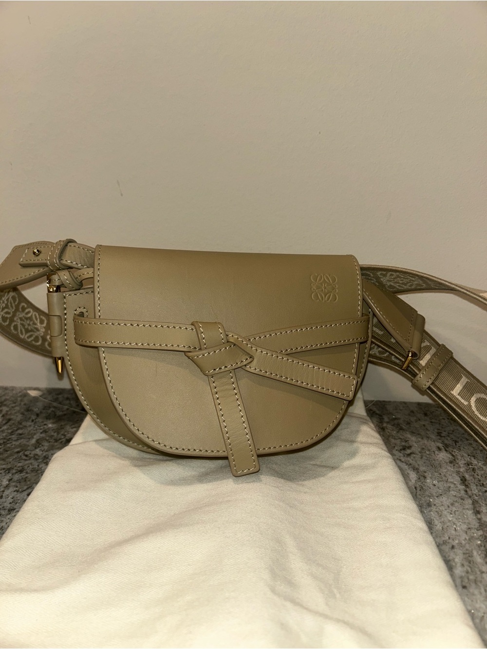 Loewe Gate Small Crossbody Bag in Clay